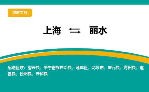 上海到麗水物流公司服務(wù)-日用百貨運輸專線「保證時效」